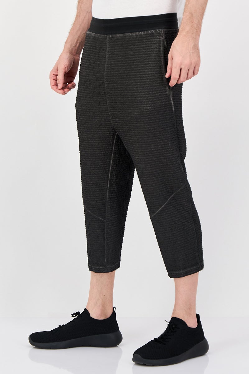 Nike Men Dri-Fit Yoga Track Pants, Charcoal Grey - Image 4